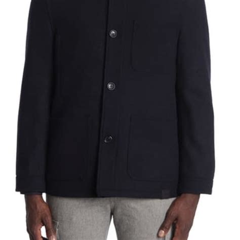 michael kors melton button front utility jacket|Wool Melton Oversized Coat .